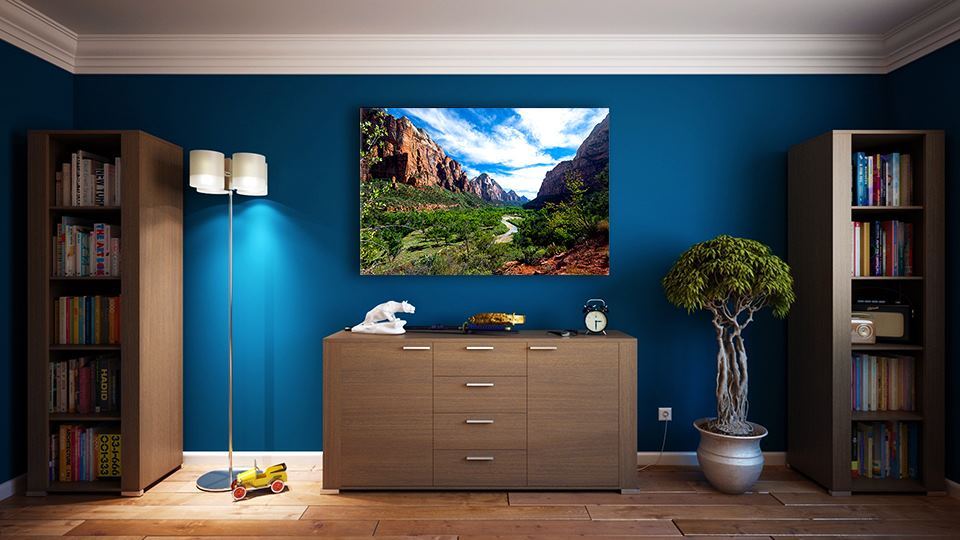 Zion in living room decor